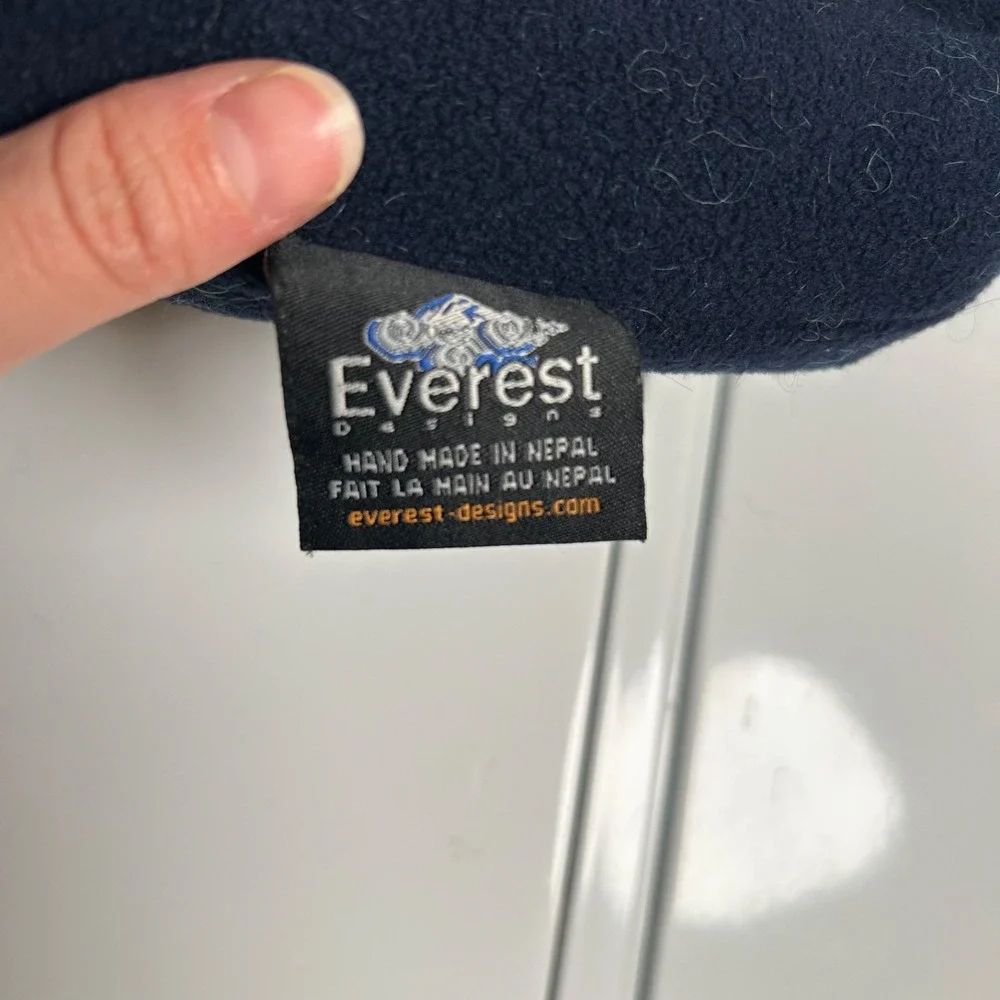 everest designs sherpa earflap blue wool fleece lined youth size 5-12 ‎ knit hat